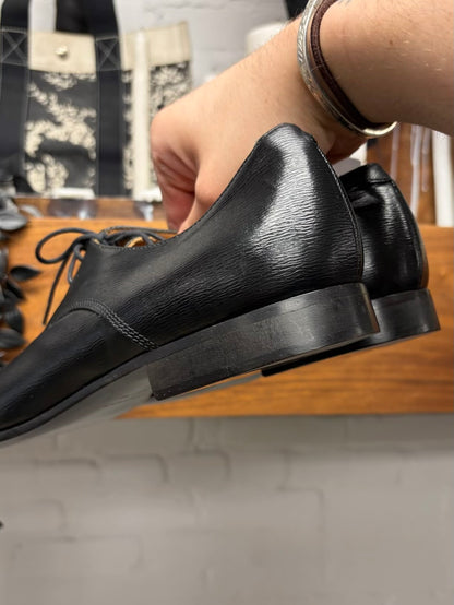 Burberry Wingtip Black Leather Dress Shoes