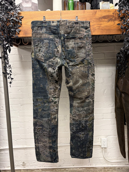 SS2022 Givenchy by Matthew Williams Boro Repaired Moleskin Patch Japan Exclusive Denim