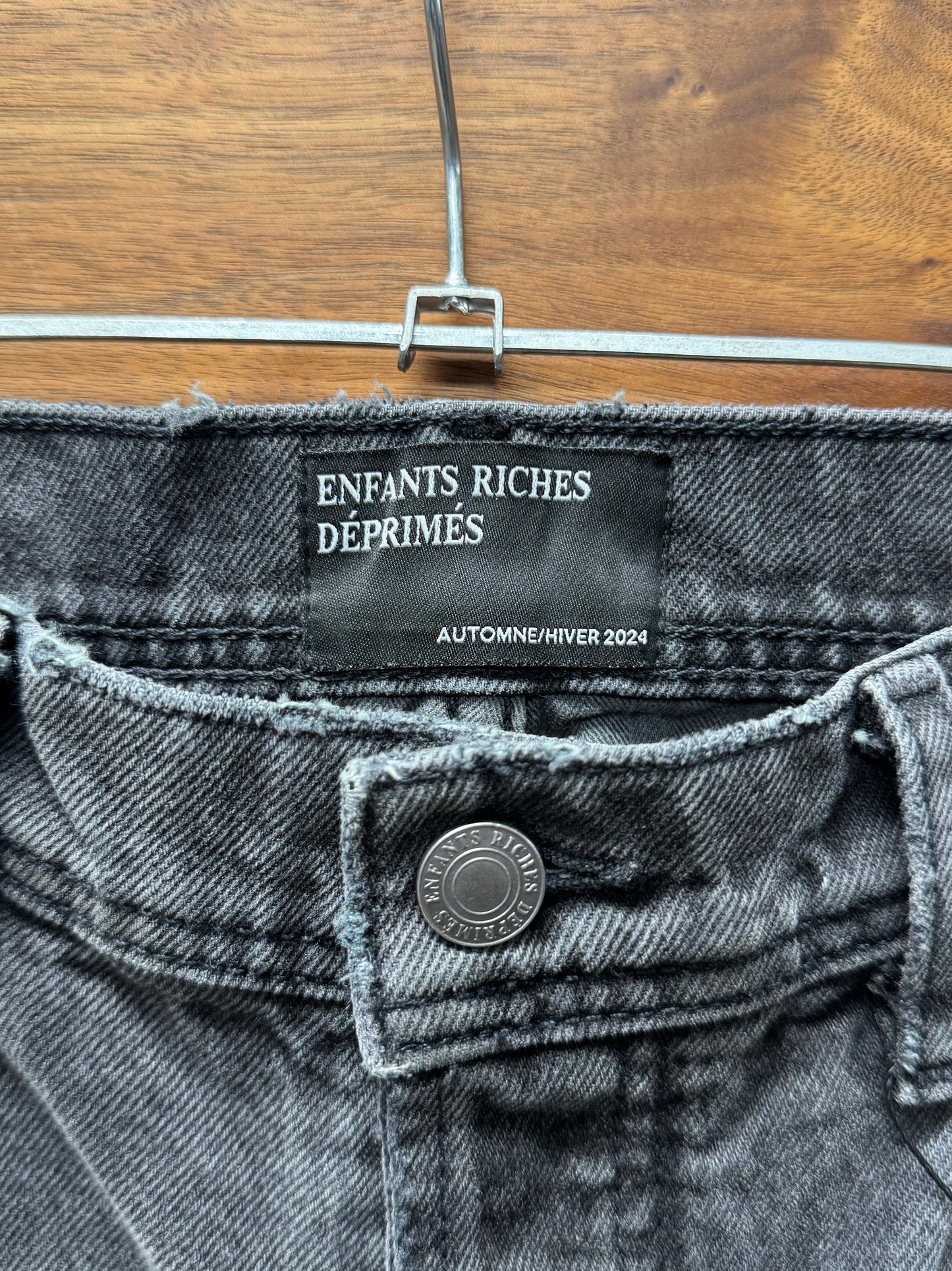 AW2024 Enfants Riche Deprimes Corduroy Appliqué Flared Leg Denim