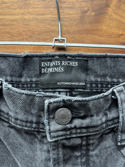 AW2024 Enfants Riche Deprimes Corduroy Appliqué Flared Leg Denim