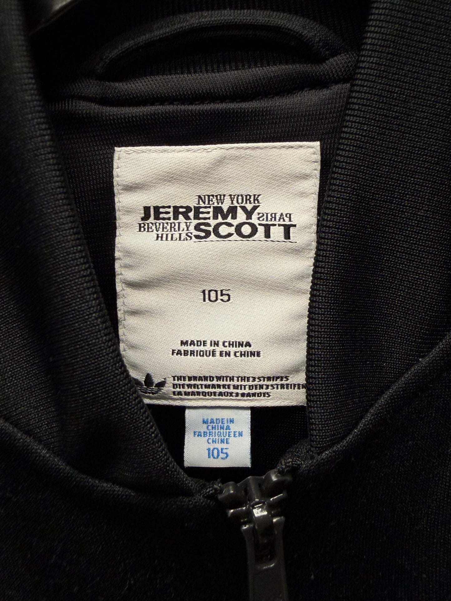 Jeremy Scott x Adidas ‘Muscle’ 3D Black/White Striped Track Jacket