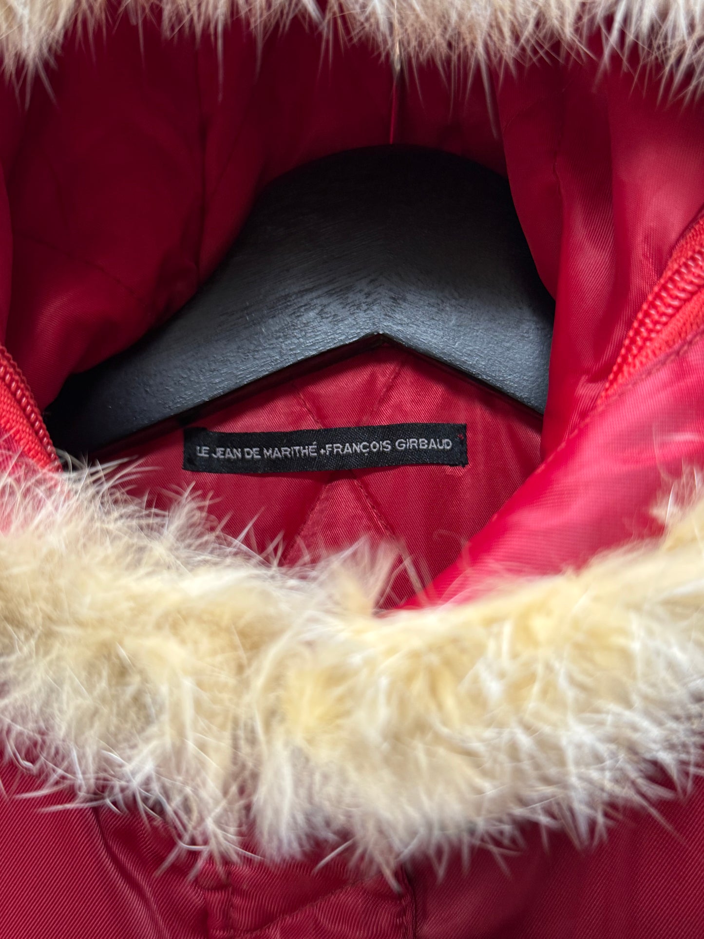 2000s Marithe Francois Girbaud Fur Hooded Puffer Jacket