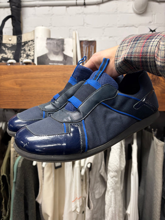Vintage Miu Miu Men’s Blue Sporty  Low Top Sneakers