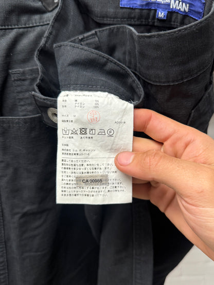2018 Junya Watanabe Buckle-Back Ripstop Knee Panelled Denim