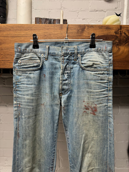 SS2010 Dior Homme ‘Wildcat’ Blood Stain Unaltered Denim