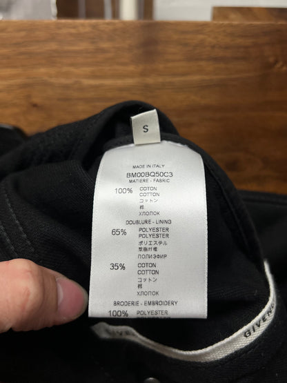 Givenchy ‘Spell-Out’ Logo Black Denim Trucker Jacket
