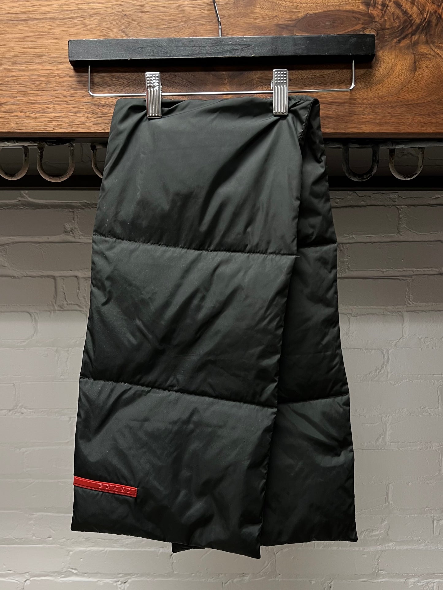 2000s Prada Sport Down Fill Padded Scarf
