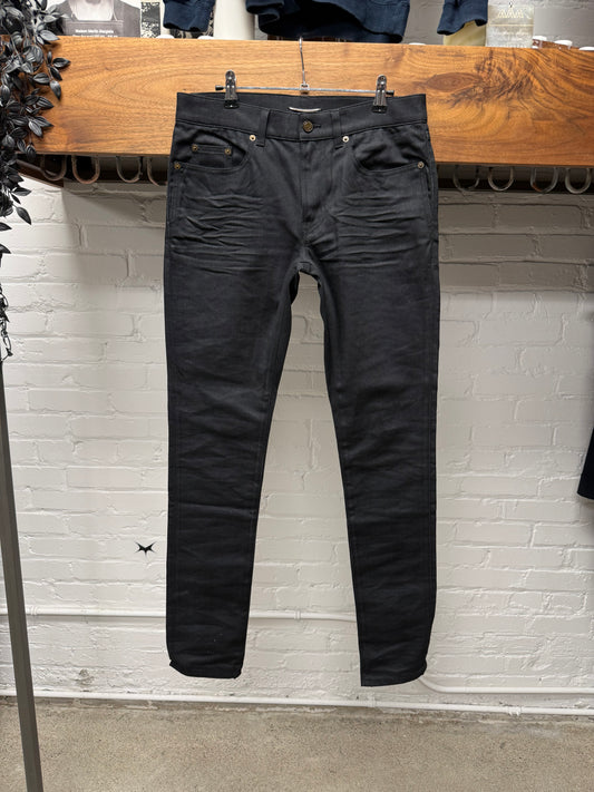 2021 Saint Laurent D02 Black Unaltered Skinny Jeans