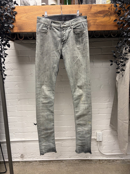 Rick Owens ‘Tyrone’ Bacteria Grey Skinny Jeans