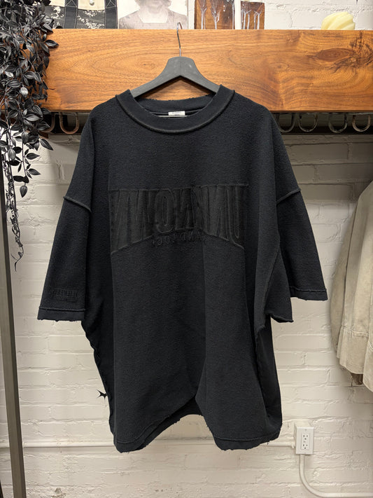 Vetements Reverse Terry Cotton ‘I Don’t Want to Be Remembered’ Short Sleeve Sweatshirt