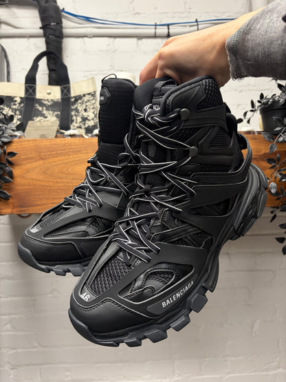Balenciaga ‘Track Hike’ Black High Top Athletic Sneakers