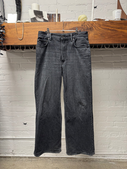 AW2022 Acne Studios ‘Washed Black’ Flared Leg Denim