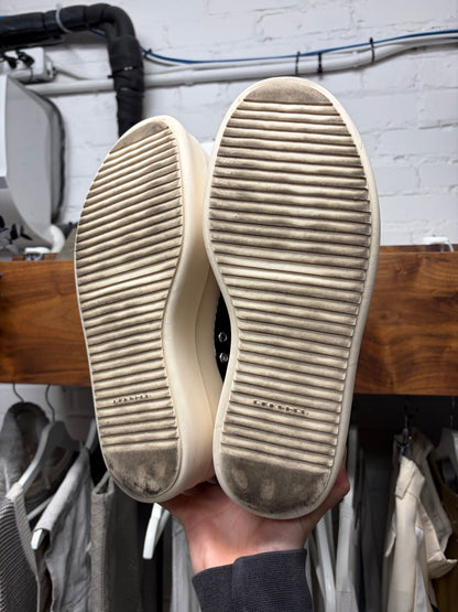 Rick Owens DRKSHDW Canvas ‘Double Bumper’ Ramones High Top Sneakers