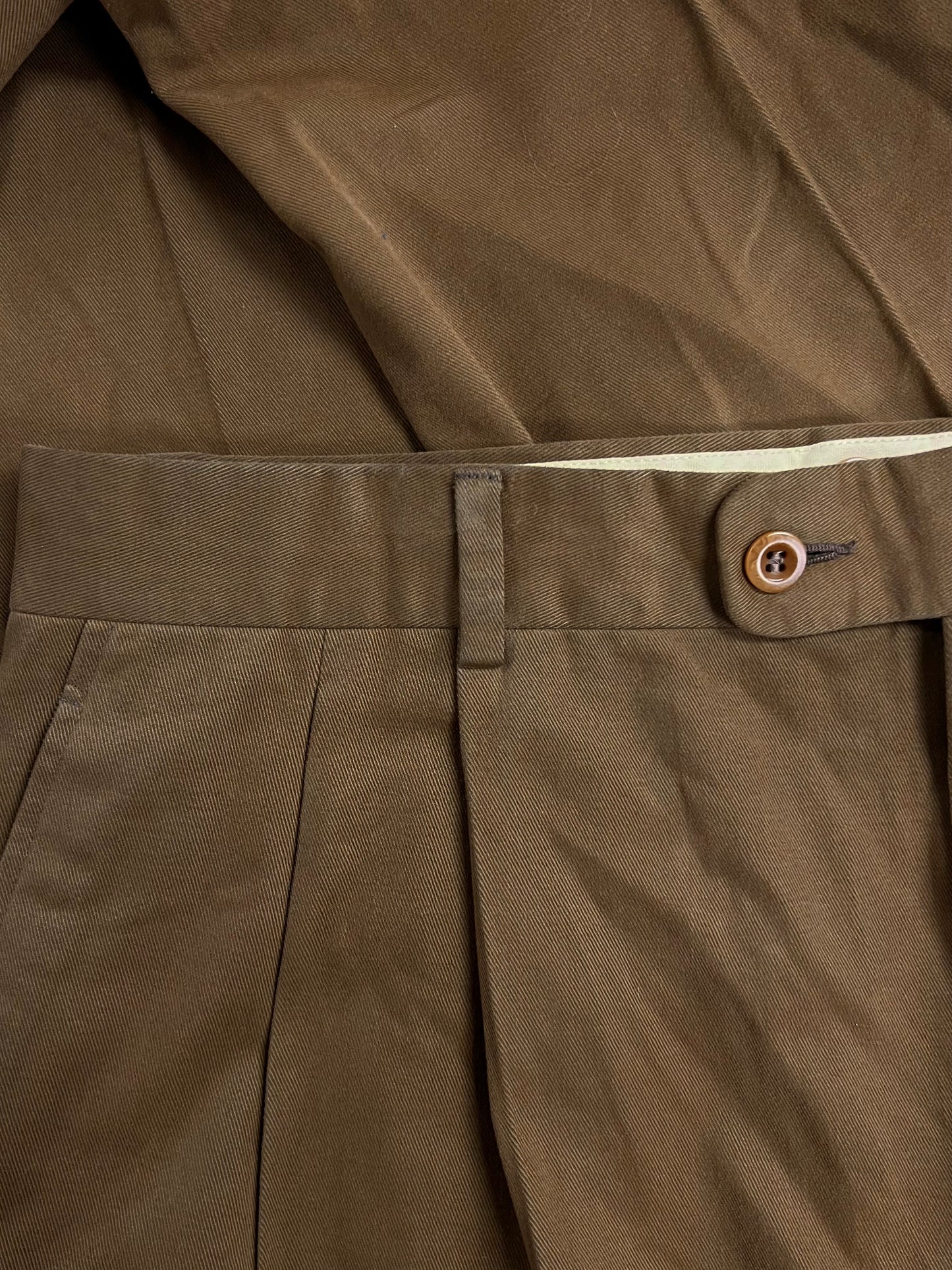 Hermes Wide Leg Brown Trousers