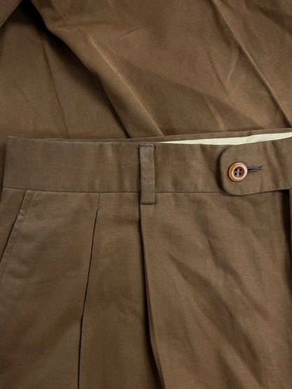 Hermes Wide Leg Brown Trousers