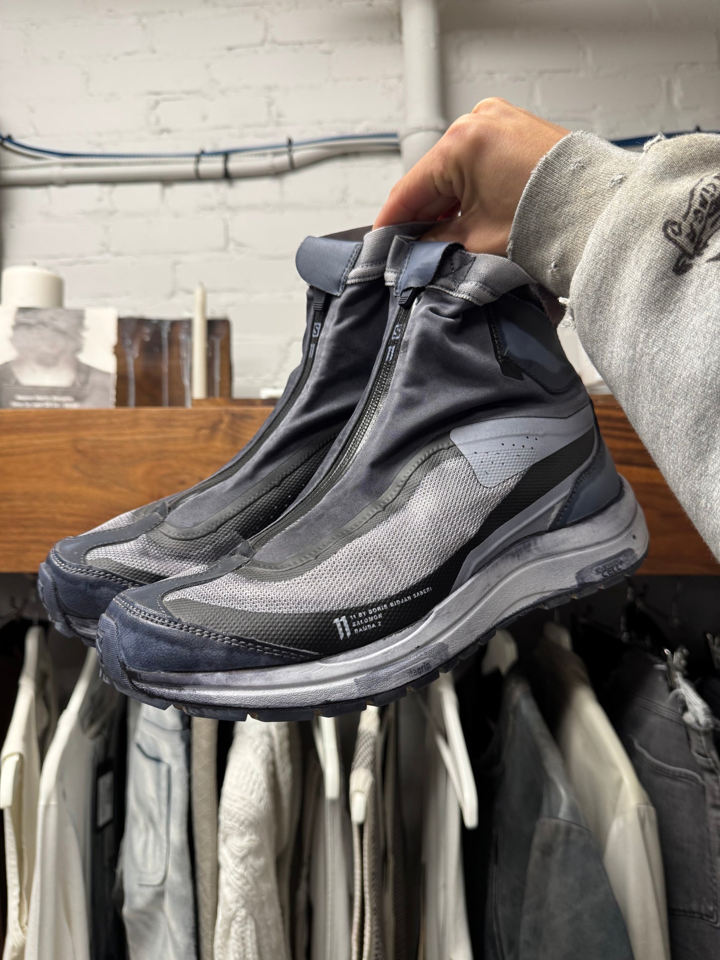11 by Boris Bidjan Saberi x Salomon ‘Bamba 2’ High Overdyed Purple