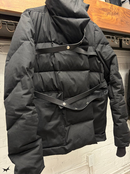AW2018 Rick Owens ‘Dustolator’ Mainline Leather Bondage Strap Down Jacket