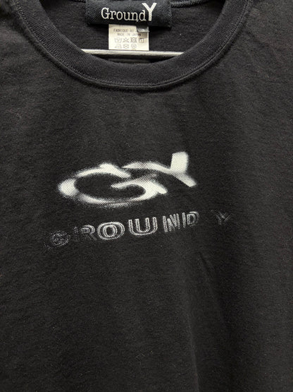 Yohji Yamamoto ‘Ground Y’ Black ‘Shadow Logo’ Short Sleeve Shirt