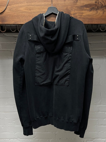 Rick Owens ‘Gimp’ Full Zip Cargo Back Hoodie