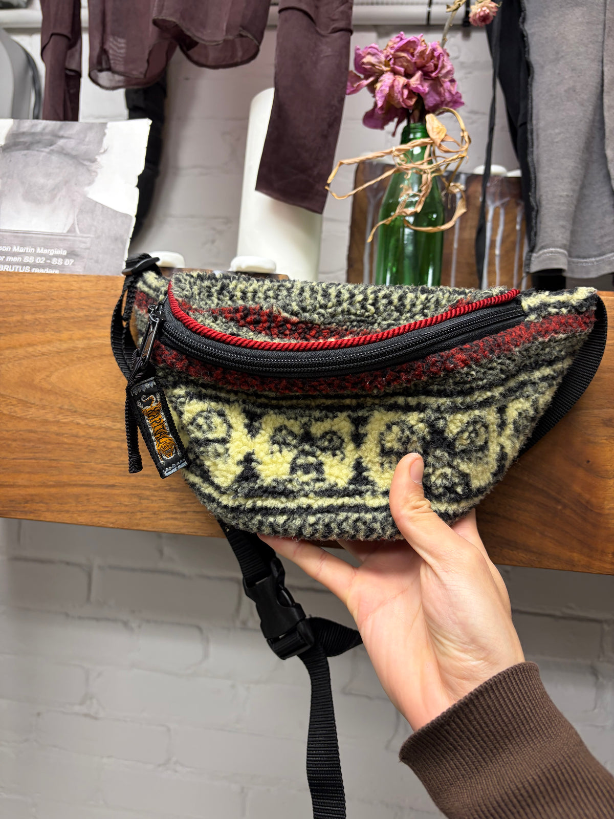 Kapital ‘Birdseye’ Boa Fleece Bumbag