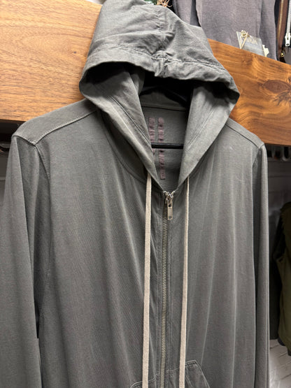 AW2015 Rick Owens ‘Sphinx’ Elongated Dust Zip Up Hoodie