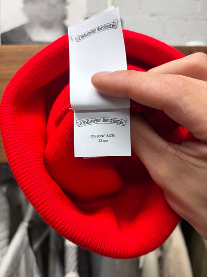 Chrome Hearts ‘CH Logo’ Embroidered Red/White Beanie