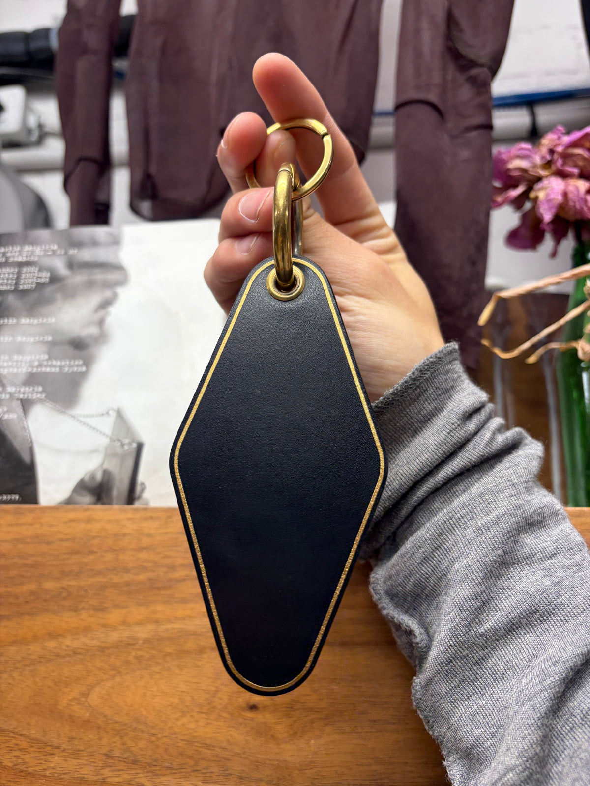 Balenciaga ‘Hotel 2.0’ Black/Gold Keyring Bag Charm