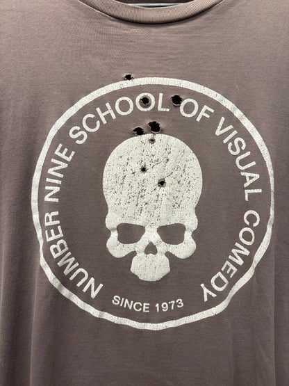 Number (N)ine ‘School of Visual Comedy’ Shotgun Distressed Graphic T-Shirt