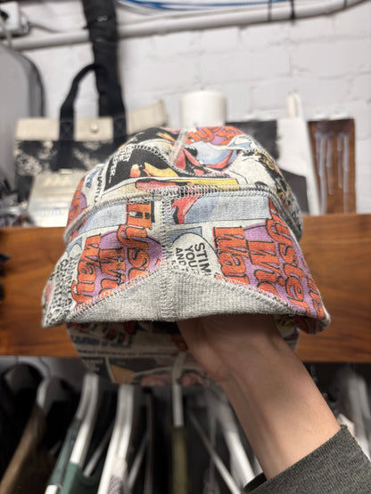 Hysteric Glamour ‘Newspaper Print’ Ribbed Cotton Cap