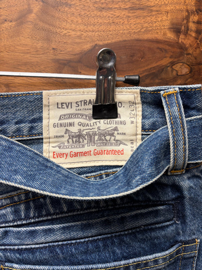 2025 Sacai x Levi’s ‘962’ Wide Leg Blue Belted Denim