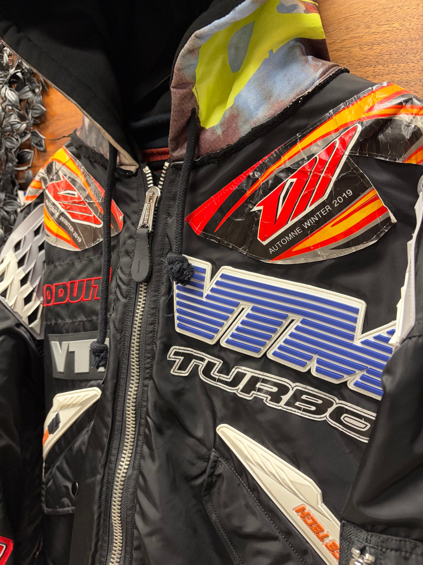 AW2019 Vetements x Alpha Industries ‘Racing’ Moto Patched Bomber Jacket