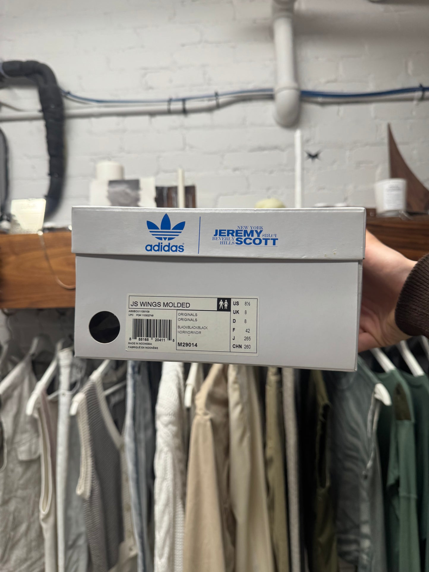 Jeremy Scott x Adidas ‘Wings 1.0’ Molded Silver High Top Sneakers