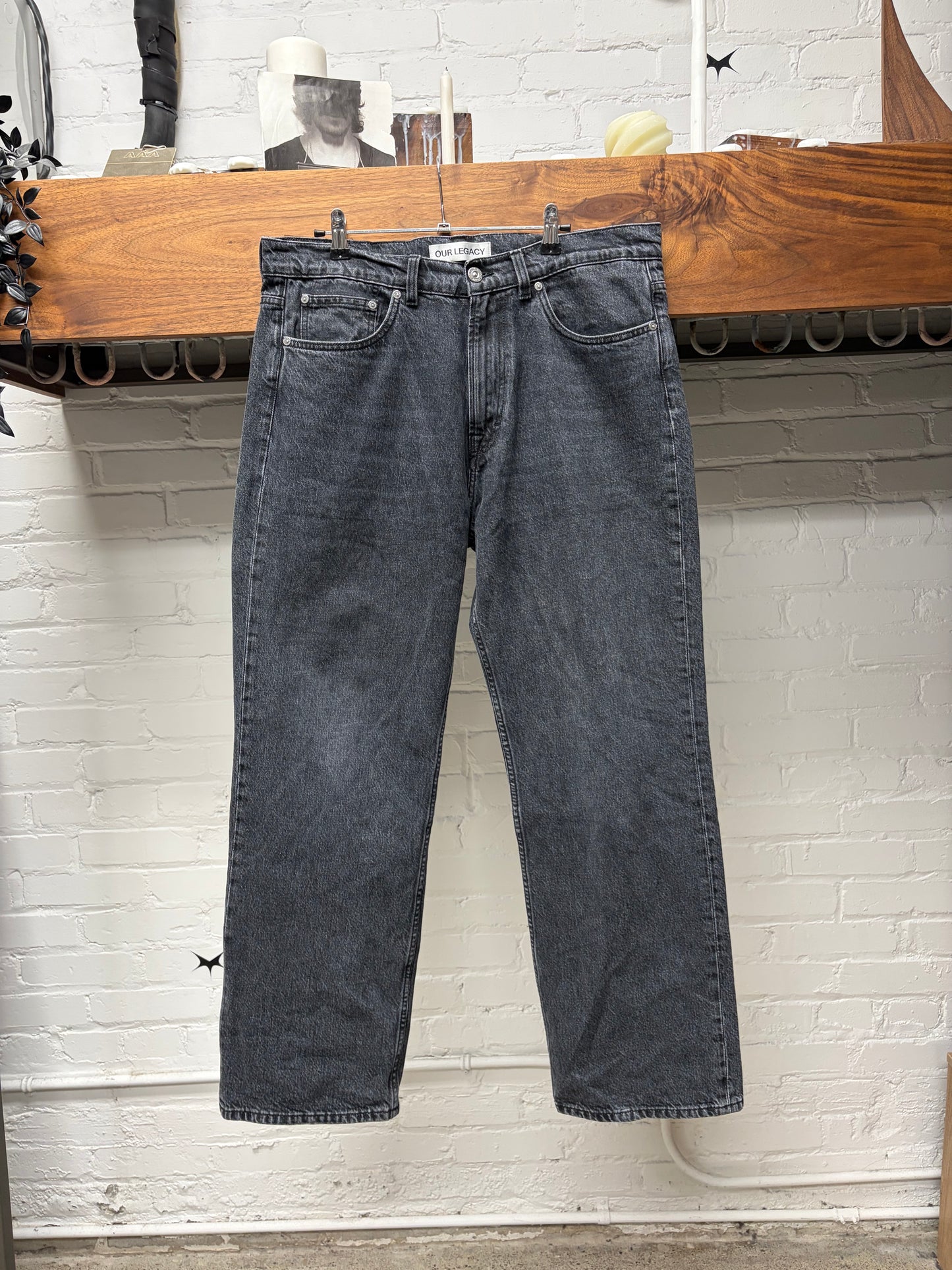 Our Legacy Washed Grey ‘Third Cut’ Denim