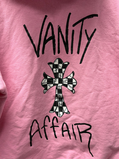 Chrome Hearts ‘Vanity Affair’ Pink/Checkered Cross Hoodie