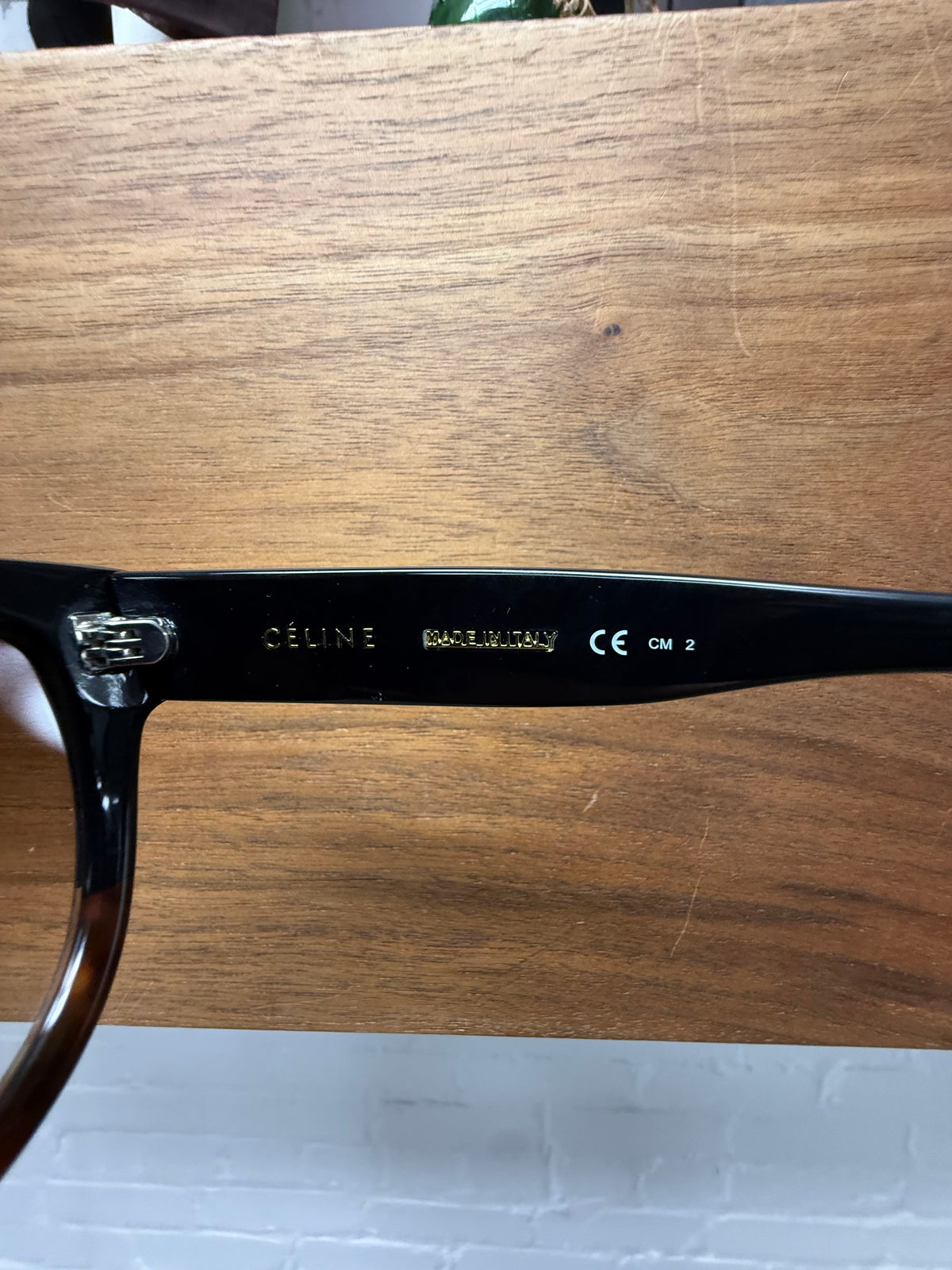 Celine ‘Shadow’ Tortoiseshell Brown Tinted Aviator Sunglasses