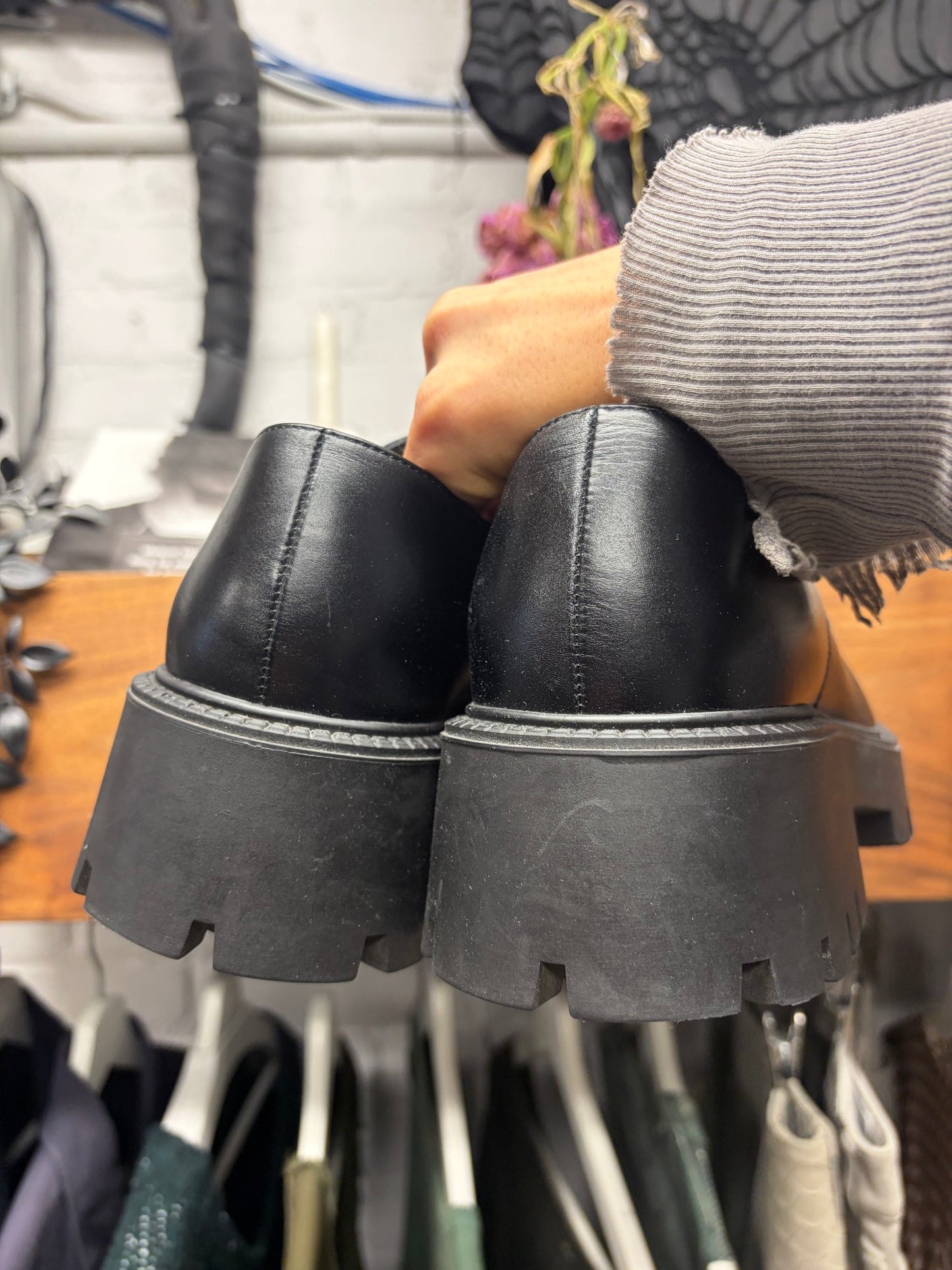 Balenciaga Black Leather ‘Rhino’ Derbys