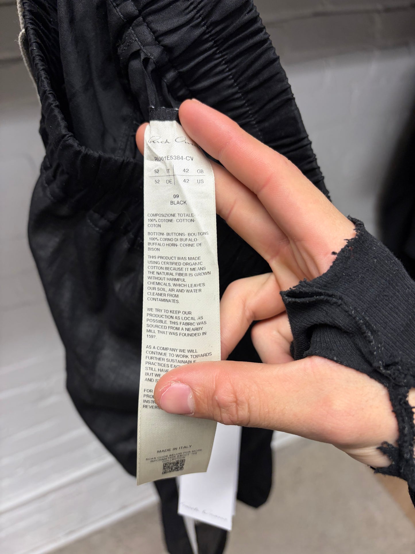 SS2025 Rick Owens ‘Hollywood’ Drop Crotch ‘Pod’ Shorts