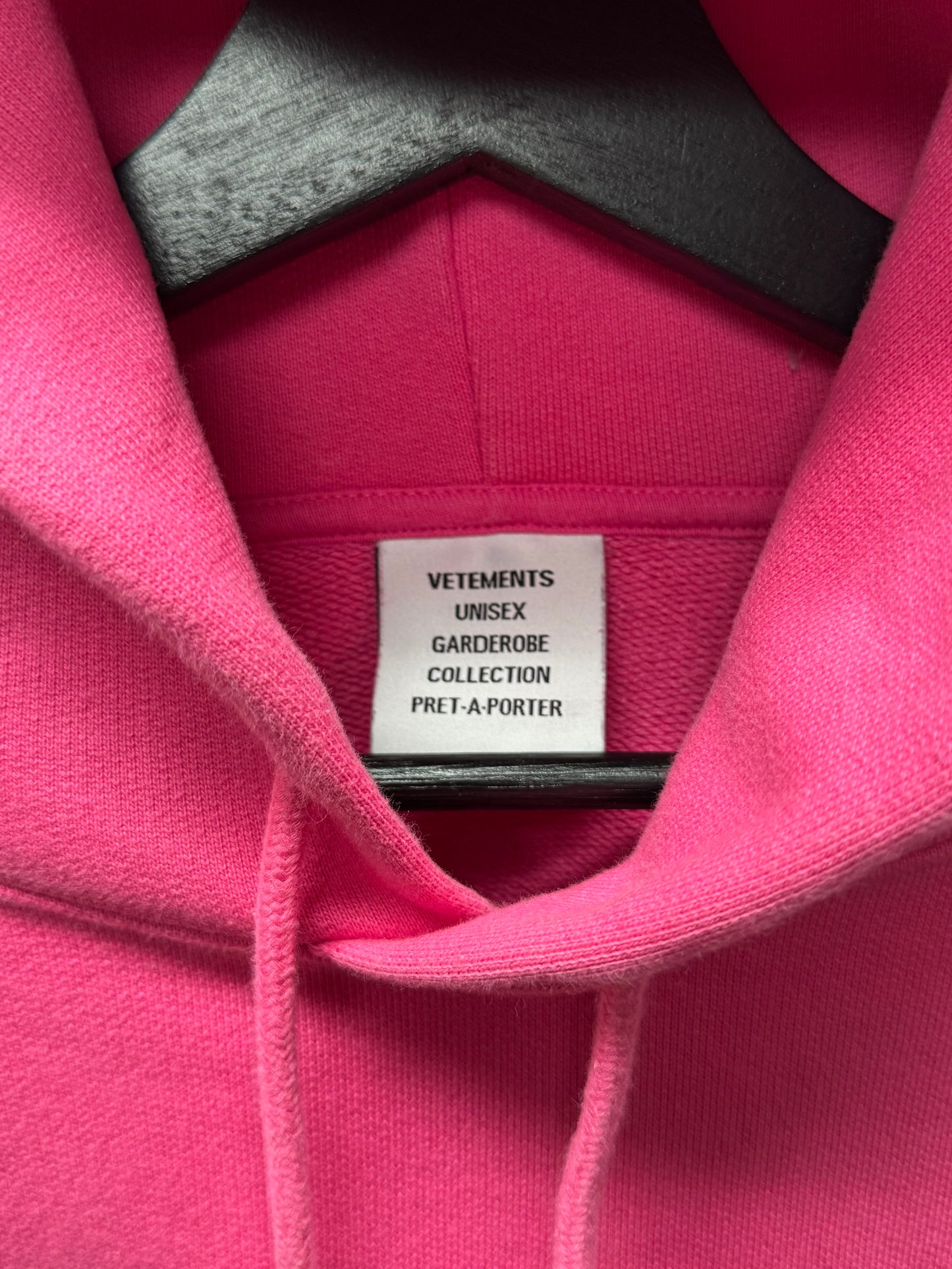 Vetements ‘Limited Edition’ Pink/Black Logo Hoodie