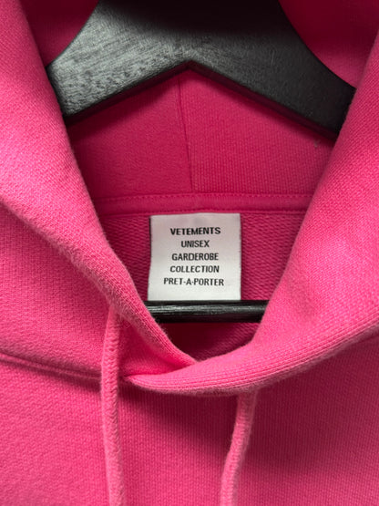 Vetements ‘Limited Edition’ Pink/Black Logo Hoodie