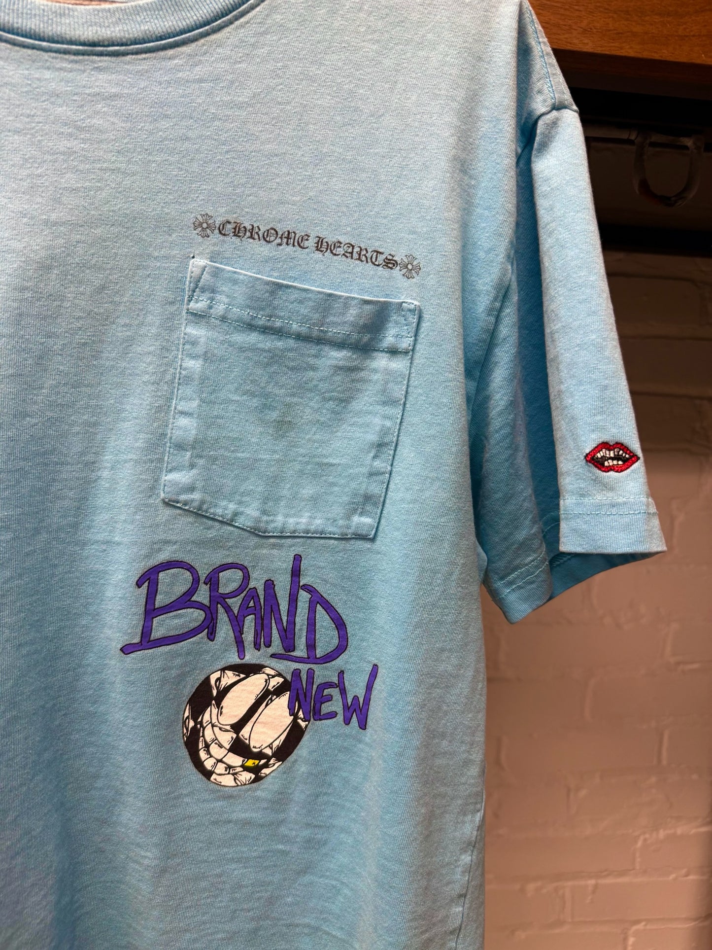 Chrome Hearts x Matty Boy ‘Brain Stain’ Blue Short Sleeve Graphic T-Shirt