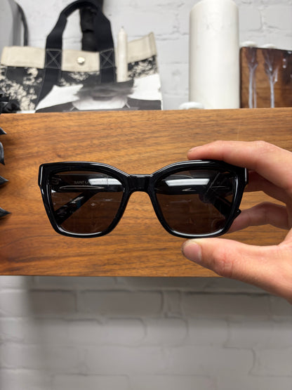 Saint Laurent Square Shape Black Boxy Frame Sunglasses
