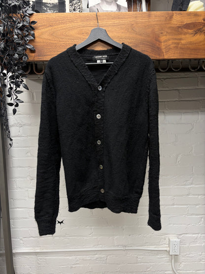 2023 Comme Des Garçons Homme Deux Black Wool Cardigan