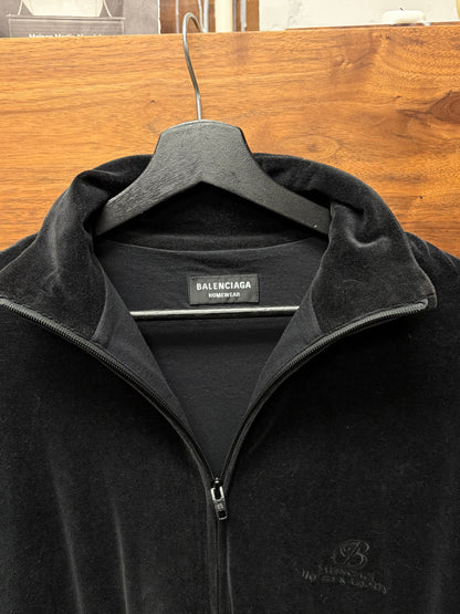 SS2020 Balenciaga ‘Hotels & Resorts’ Black Velour Track Jacket