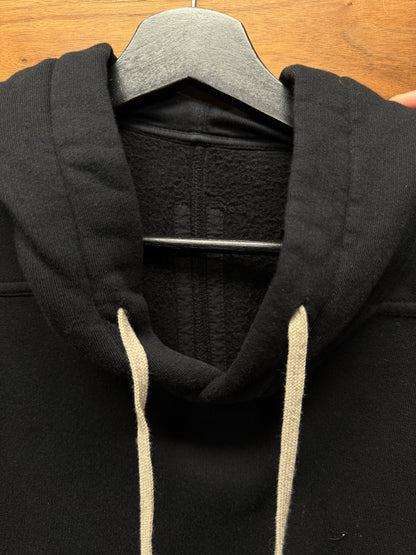 Rick Owens DRKSHDW Black Cotton Long Hoodie