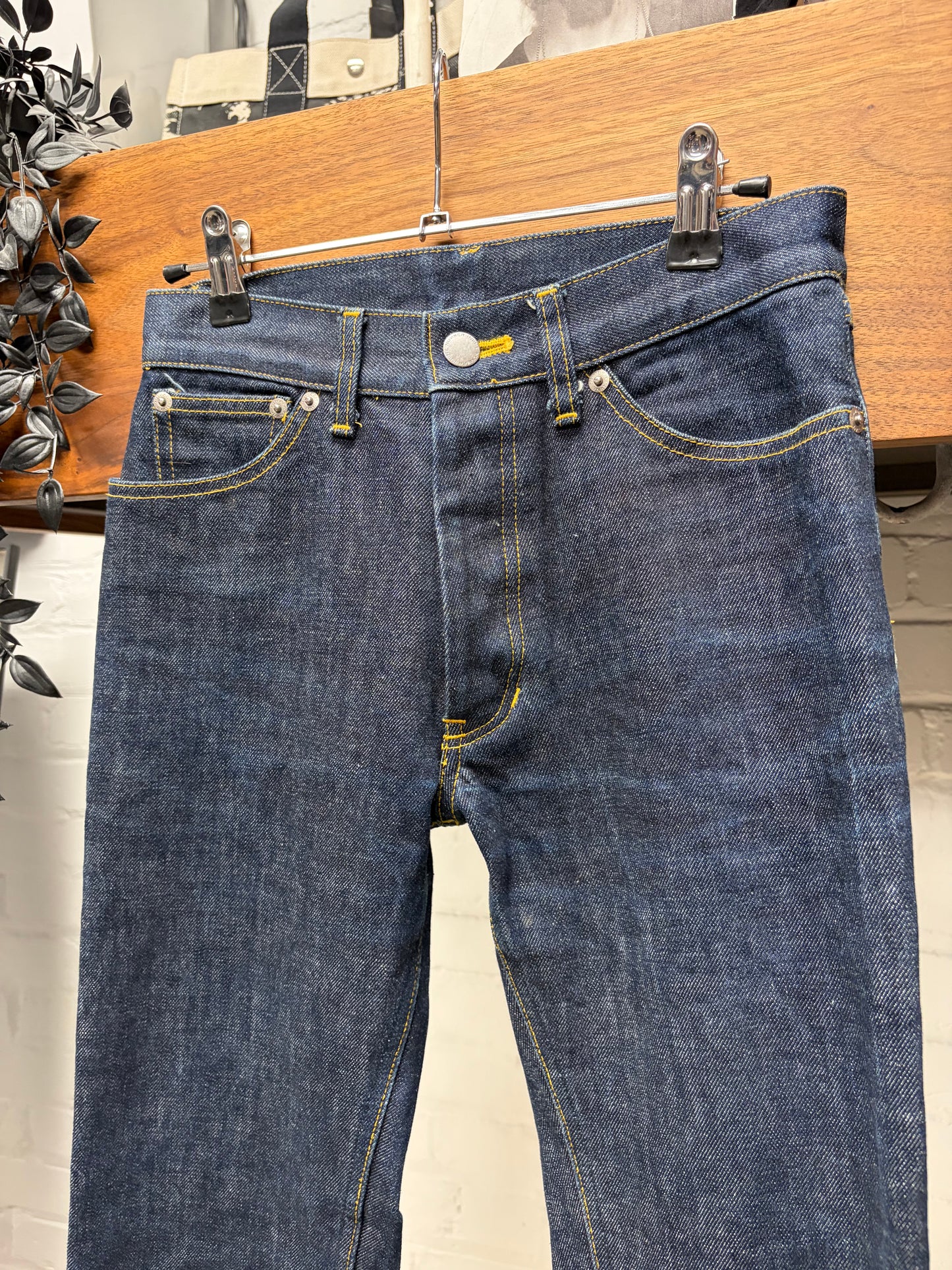 Vintage 90s Number (N)ine Raw Blue Skinny Jeans