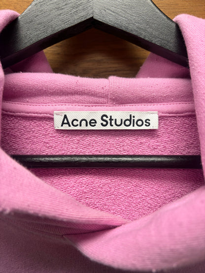 Acne Studios Distressed Pink ‘Stockholm Logo’ Oversized Hoodie