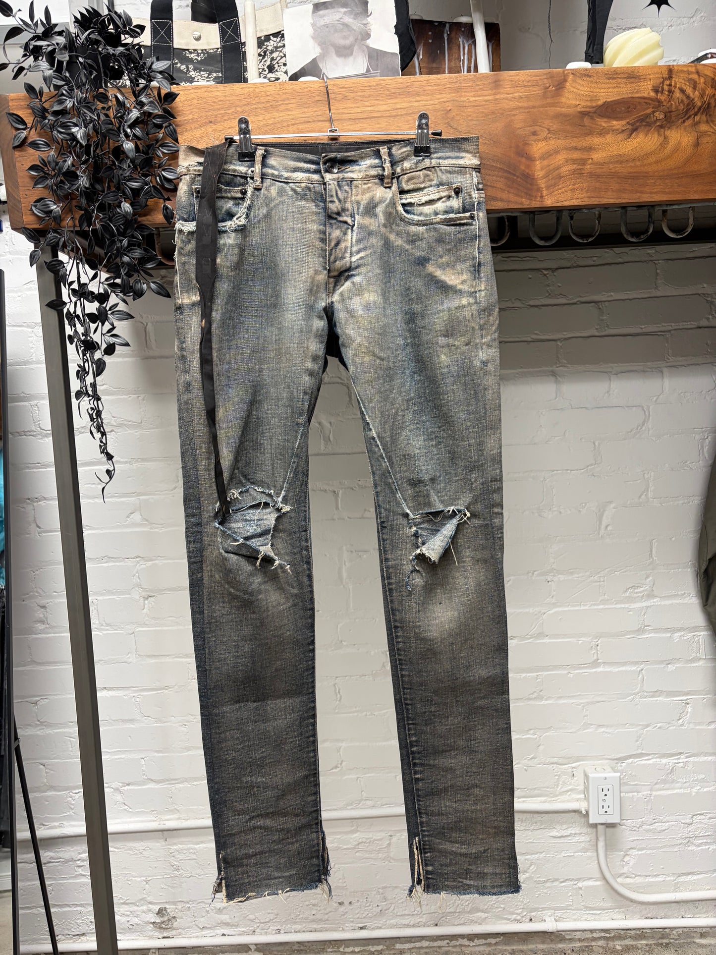 AW2007 Rick Owens ‘Exploder’ Dust Brown Detroit Cut Denim
