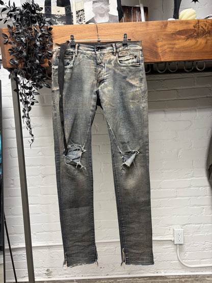 AW2007 Rick Owens ‘Exploder’ Dust Brown Detroit Cut Denim