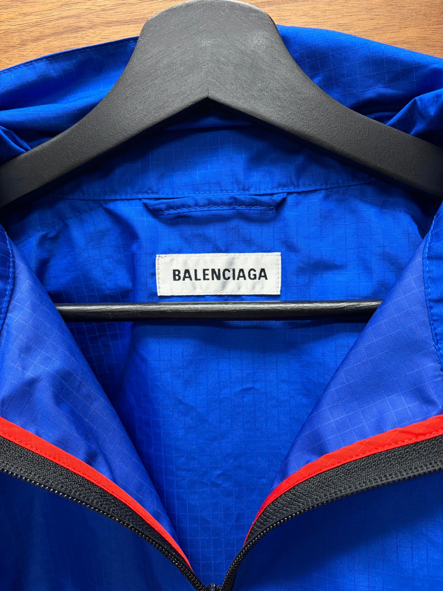 2018 Balenciaga Ripstop Colorblocked Windbreaker Jacket