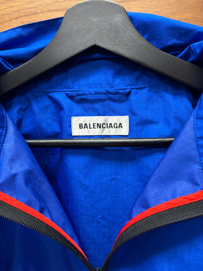 2018 Balenciaga Ripstop Colorblocked Windbreaker Jacket